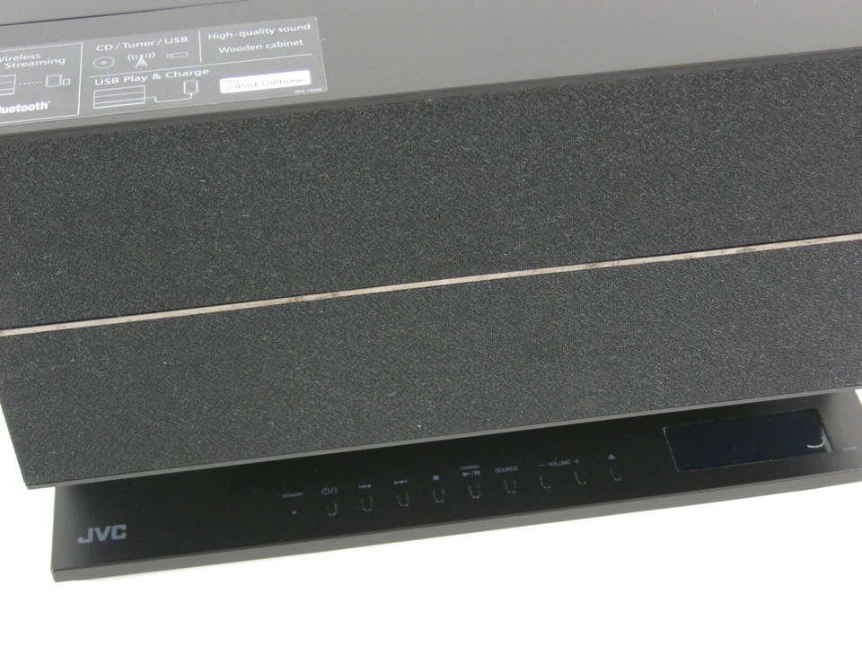 JVC NX-W5BE Design Audio-System schwarz Bluetooth USB CD Radio Klavierlackoptik - Bild 4 von 4