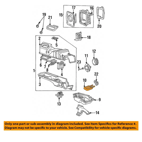 Para 95-03 Windstar Van 3.0L/3.8L V6 Frontal HVAC Calentador Núcleo Aluminio XF2Z18476AA Foto 4 de 4