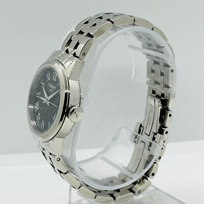 Tissot Women's Classic Dream Silver/Black Sapphire 28mm Steel
