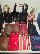 Coach Print ID Lanyards case holder Signature NWT 100 Authentic Coach