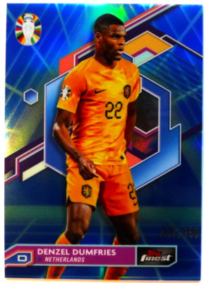 TCS 2365 Topps Finest Road to UEFA Euro 2024 Denzel Dumfries Limited 232/250