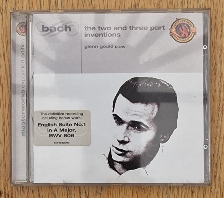 Bach The Two & Three Part Inventions Glenn Gould CD Sony Masterworks Expanded CD