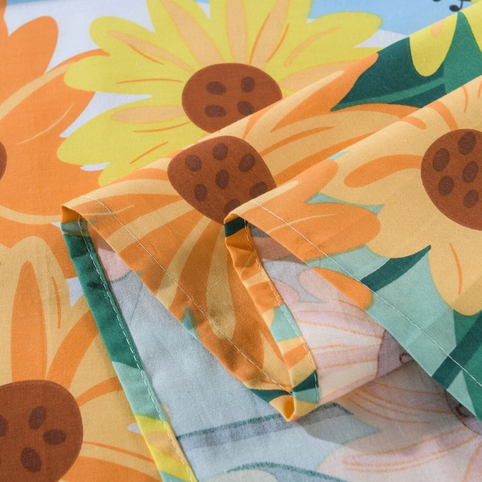 Sábana bajera 100 % algodón para niños sábana bajera para niñas adolescentes niños, SH018 doble Foto 4 de 4