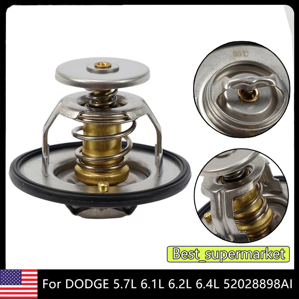 Thermostat For 2003-2019 Ram 1500 Classic Chrysler 300 Dodge Durango Jeep 5.7L - Изображение 2 из 4