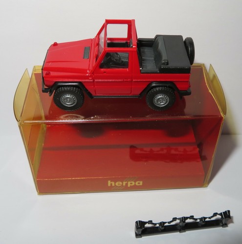 Micro Herpa Ho 1/87 Mercedes-benz MB 230 Ge Cabriolet Rojo #2075 IN Box - Imagen 2 de 8