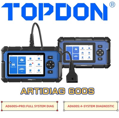 New2025 TOPDON ArtiDiag AD600S+ PRO: Full-System OBD2 Scanner & Diagnostic Tool