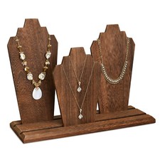 Neuxi Wooden Multiple Necklace Holder and Jewelry Display Stand