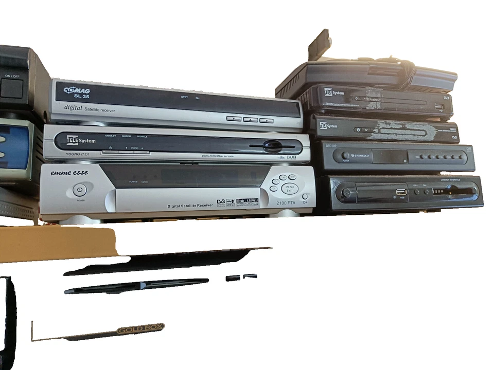 stock 19 decoder satellitari GOLDBOX  e DTT usati - Immagine 3 di 3