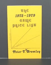 RPG D&D The 1978-1979 Game Price List 1980 Peter Bromley (Mayfair) RARE VG+