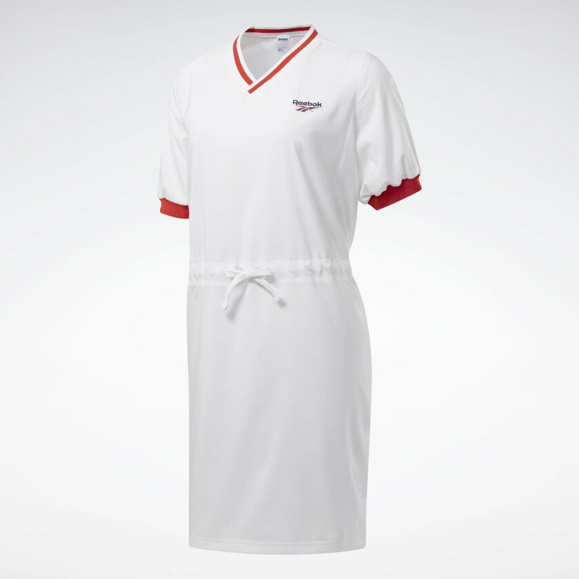 white christmas dresses Women's Tennis Dress with Built-in Shorts Scalloped Black Golf Dress R –  Attraco main image 1