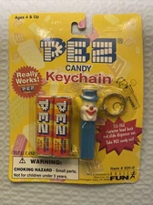 NEW in Original packaging - PEZ Circus Clown Keychain by Basic Fun Item 931-0