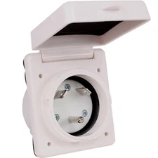 RV Power Cord Plug Inlet 125V 30 AMP 3 Prong TT-30P Boat RV Marine Shore Trailer