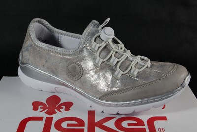 Rieker Slippers Sneakers Low Shoes Trainers Ballerina Grey L32Y3 Memosoft New | eBay