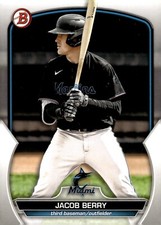 2023 Bowman Draft #BD19 Jacob Berry - Miami Marlins Baseball Card {NM-MT}