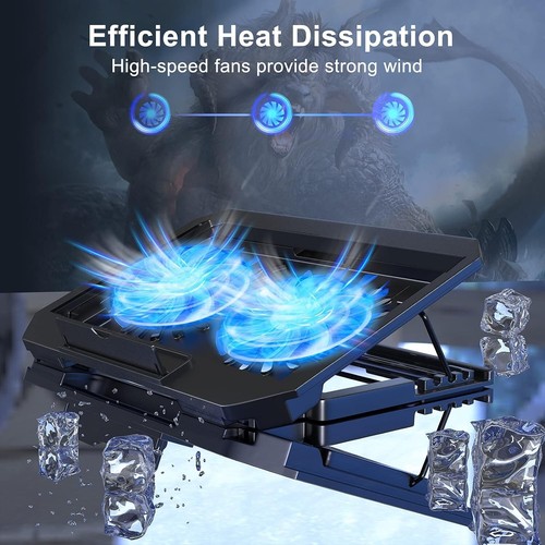 Liens Laptop Cooling Pad With Adjustable Height Two 5.1 Inches Fan 2 U - 第 3/5 張圖片