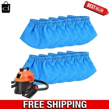 Efficient 10-Pack Cloth Filters for Vacmaster 1.5-3.2 Gallon & Armor All Vacs