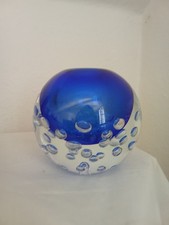 Glas Vase Skrdlovice Beranek Vladimír Šváb Glas Kugel Czech Glass Bohemia Svab