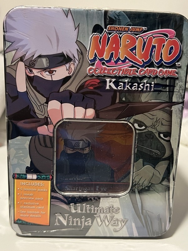 Naruto Bandai CCG Ultimate Ninja Way Kakashi Tin SEALED! Read Description! 