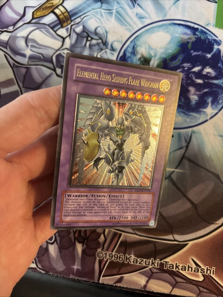 (79) Yugioh Elemental Hero Shining Flare Wingman EEN-EN036 Ultimate Unlimited LP - Image 3 of 4