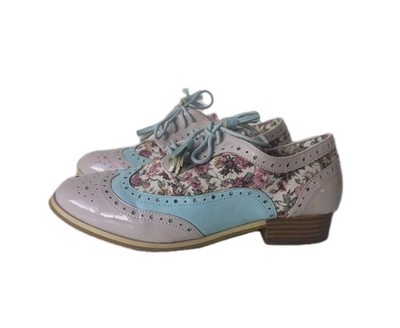 Joe Browns Brogues Shoes Women's Size Excellent Floral Quirky