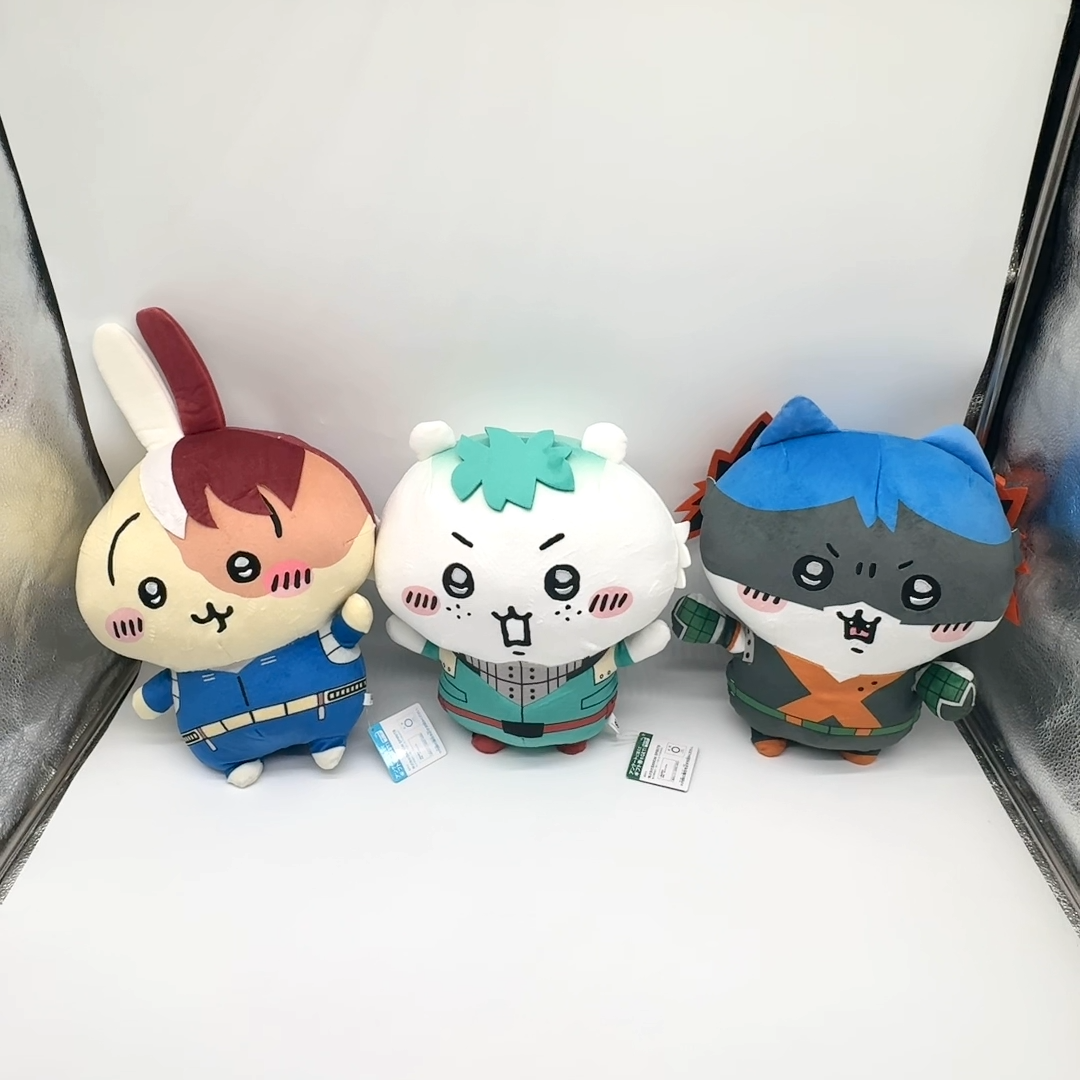 machia まちあ　ぬいぐるみ My Hero Academia Chiikawa Mechamofugutto Plush Set of 3 30cm JP | eBay