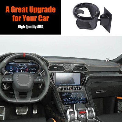 Black Ring ABS Center Console Cup Holder Bracket For Lamborghini URUS 2018+