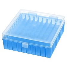 Freezer Tube Box 100 Places Rack for 1.5/1.8/2ml Microcentrifuge Tubes Blue