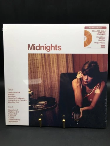 Taylor Swift 'Midnights' Blood Moon Edition Factory Sealed Vinyl LP (JW123V)