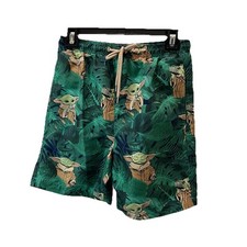 Star Wars Baby Yoda Boys Youth Size S Swim Trunks Board Shorts Pull On