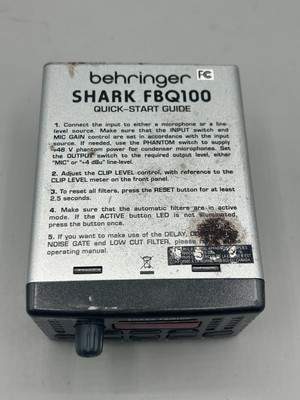 BEHRINGER SHARK FBQ100 Automatic Feedback Destroyer (no power