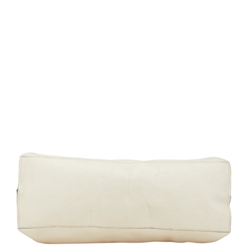 GUCCI Bamboo Daily 2Way Tote Shoulder Bag Leather White Preowned From Japan thumbnail 3