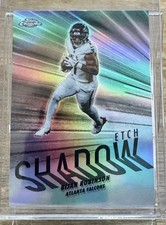 2025 Topps Chrome Football Bijan Robinson Shadow Etch SE-12 Case Hit SSP Falcons