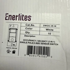 DWOS-3R-W in-wall OCCUPANCY SENSOR 1-POLE or 3-WAY, 120V