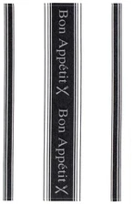 MU Kitchen 100% Cotton Bon Appetit Jacquard Woven Dishtowel, Onyx