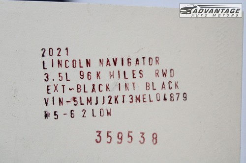 2018-2021 LINCOLN NAVIGATOR U554 REAR LEFT & RIGHT FLOOR CARPET COVER LINER OEM - Picture 5 of 5