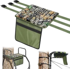 Tree Stand Seat Replacement with Pocket, Universal Memory Foam Hunting Seat Cush