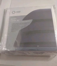 NESTL Bedding Company Duvet Cover Set Full 80” x 90” New Cream Color Bx4