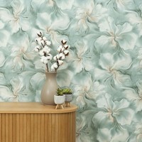 Vinyl Florales Tapete Erismann 10514-18 Aurora Marmoriert Blau