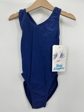 Body Wrappers Girls Blue Dance Leotard Size 4-6