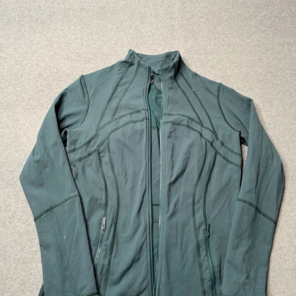 Chaqueta Lululemon Define Mujer 10 Verde Atletismo Cremallera Completa Gimnasio Yoga Pilates Foto 4 de 4