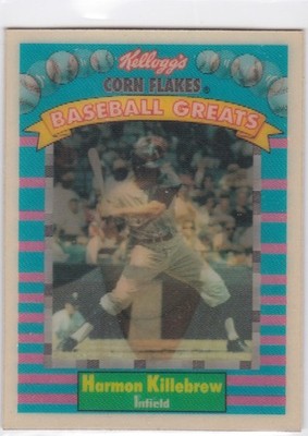 1991 Kelloggs Corn Flakes #6 Harmon Killebrew Minnesota Twins