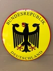 DEUTSCHLAND EAGLE / Germany Country Coat of Arms Sheild  Porcelain Enamel Sign