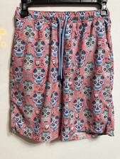 Peter Millar  seaside  sugar skull swim trunks size small, great used condition