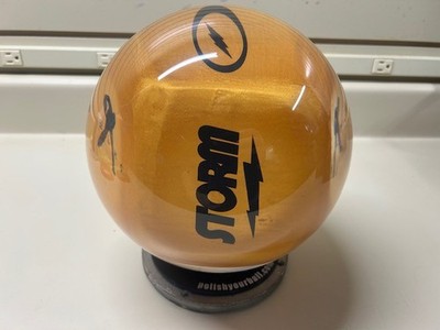 New Storm Clear Storm Gold Belmo Bowling Ball 15lb 3oz 1st Quality