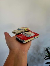 Vintage 1950s TN Nomura Tin Friction Cadillac Cars Made in Japan