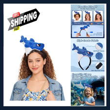 Shark Headband Ocean Theme Costume Accessories for Halloween Cosplay Party