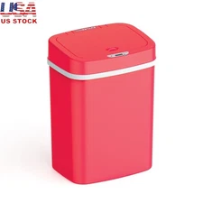 Touchless Motion Sensor Trash Can Automatic Garbage Bin Soft Close Lid Hygiene