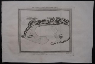 MAURITIUS INDIAN OCEAN 1750 BELLIN UNUSUAL ANTIQUE ORIGINAL COPPER ENGRAVED VIEW