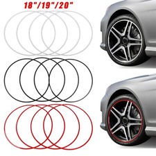 4 Aluminum Alloy Rim Edge Trim Protector Wheel Ring Tire Guard Decor 18 19 20