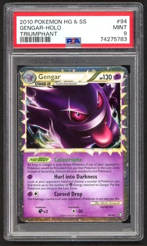 Pokemon Cards - PSA 9 Gengar 94/102 - Triumphant HG & SS - MINT - PSA9